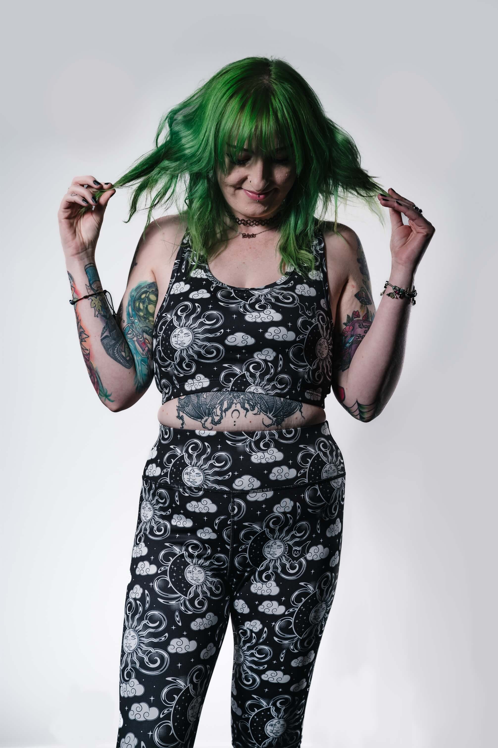 Midnight Skies - Full Length Legging - Unwonted Alternative Gym Wear