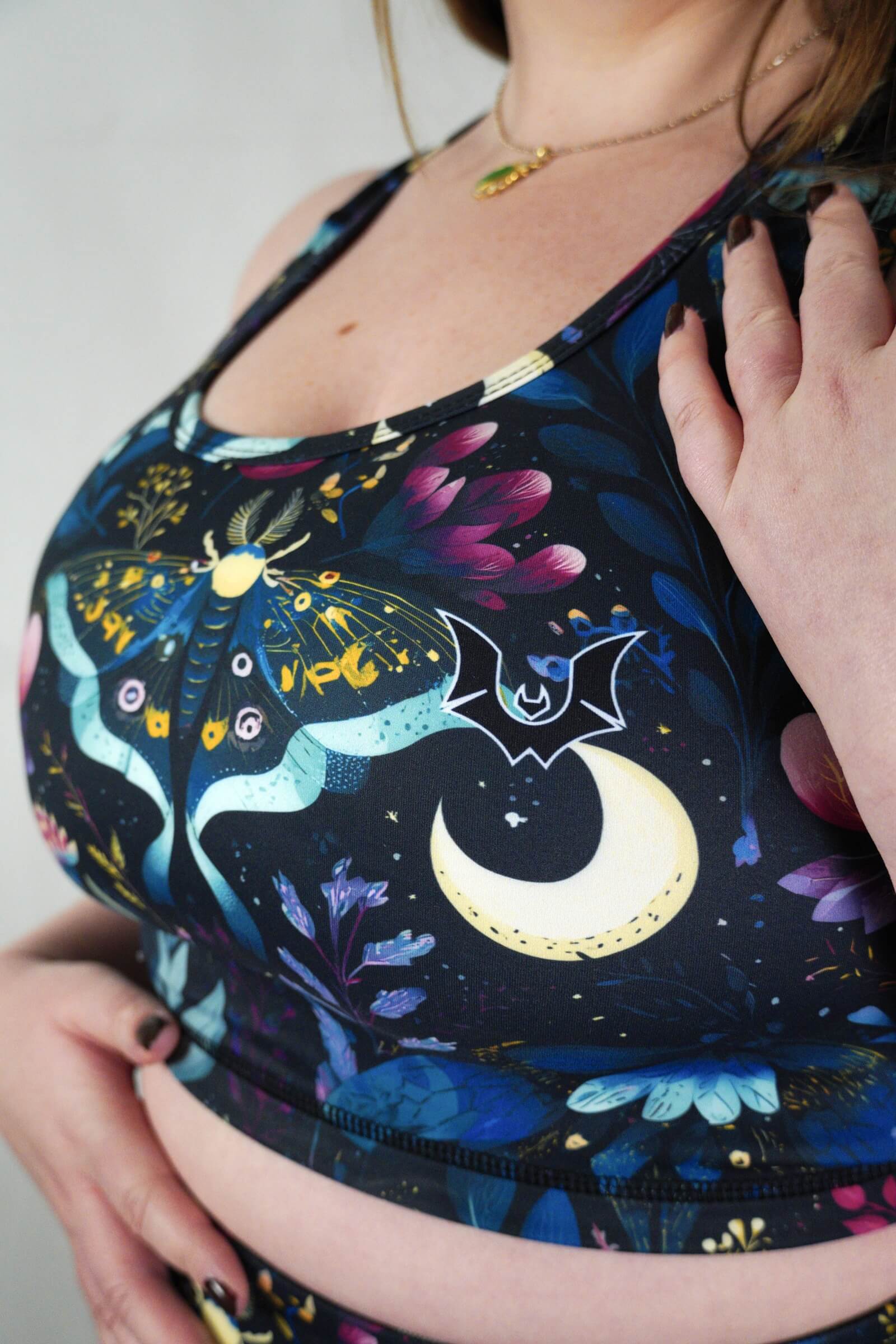 Night Garden - Racerback Crop Top