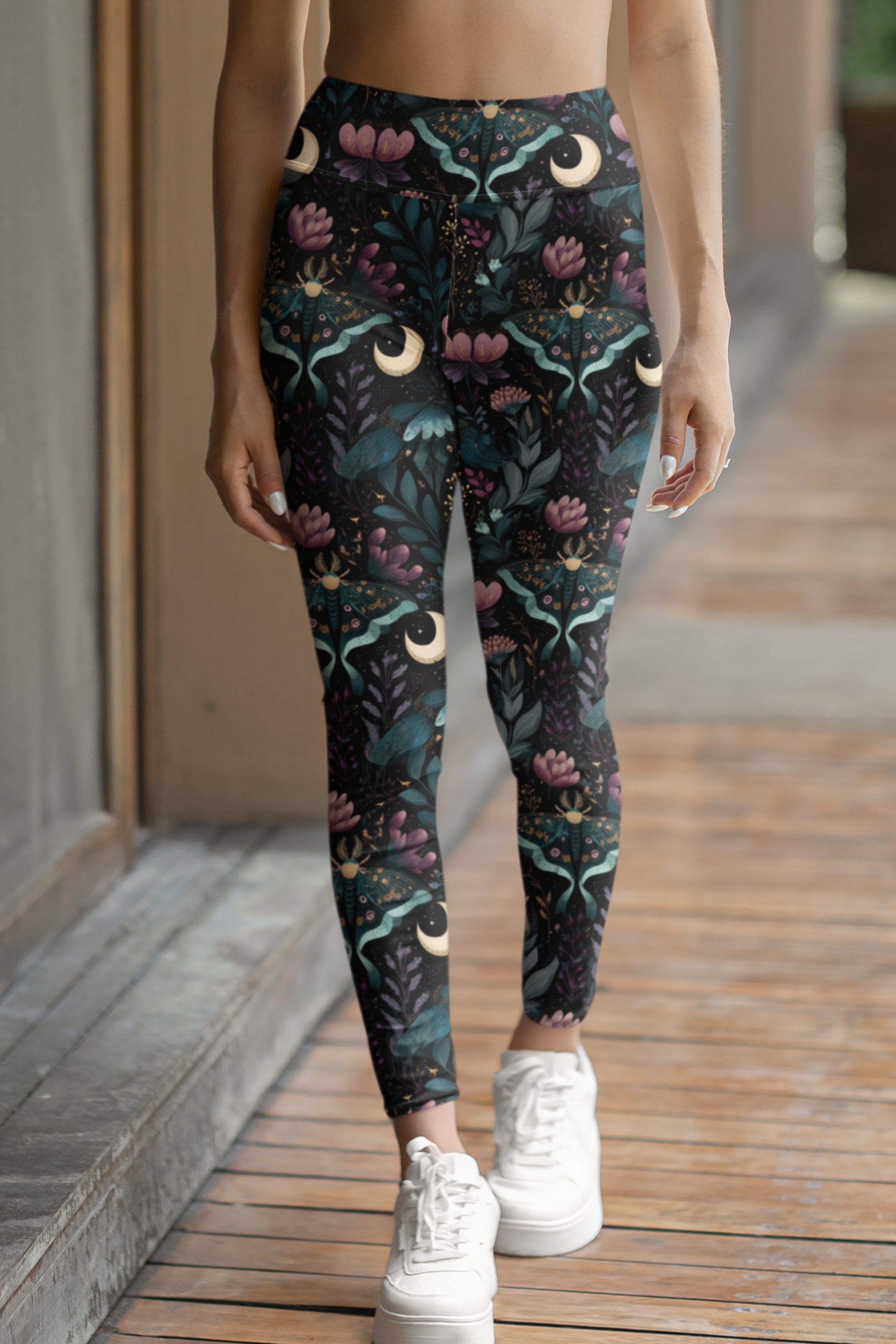Night Garden - Side Pocket Leggings