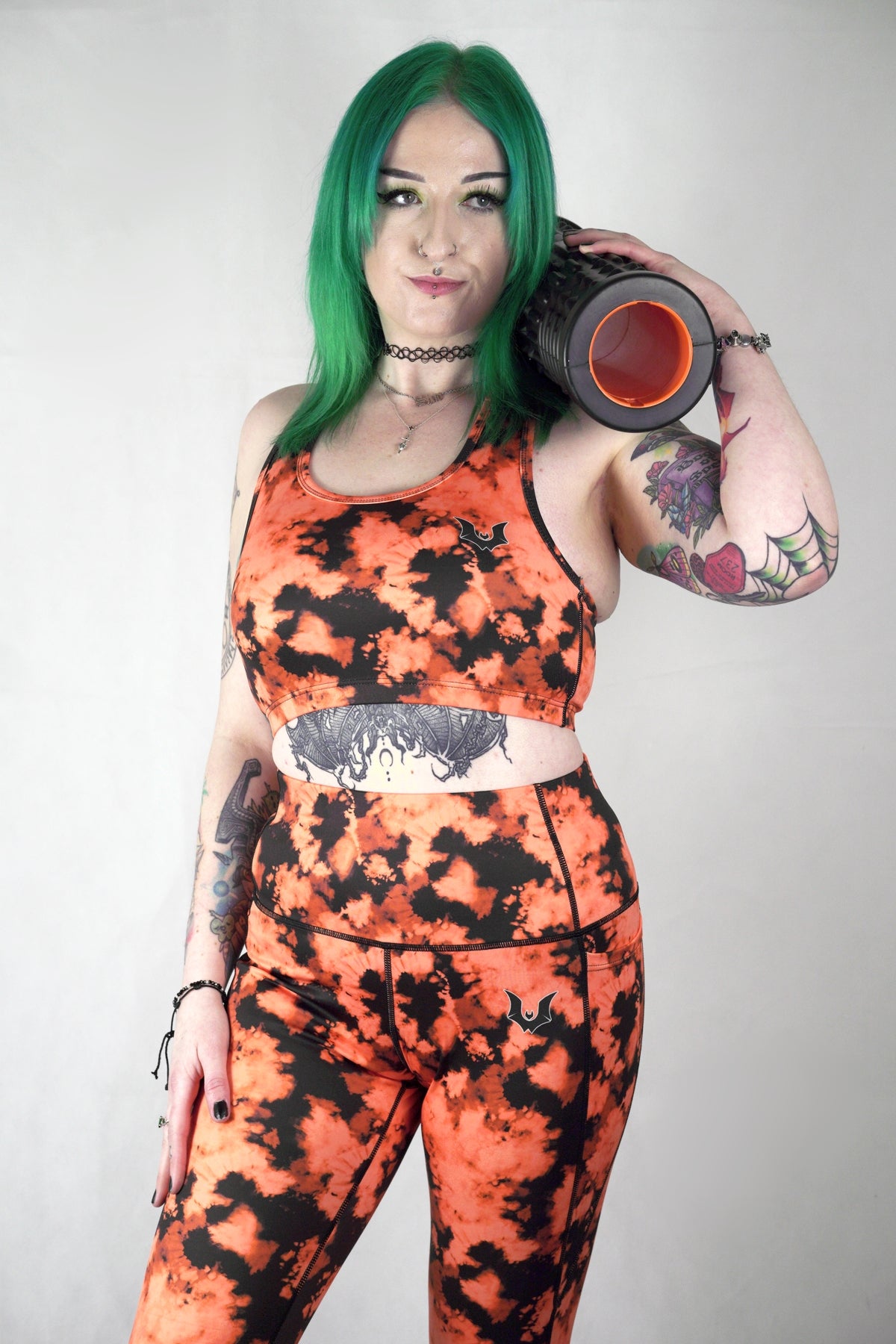 Orange Tie Dye - Side Pocket Leggings