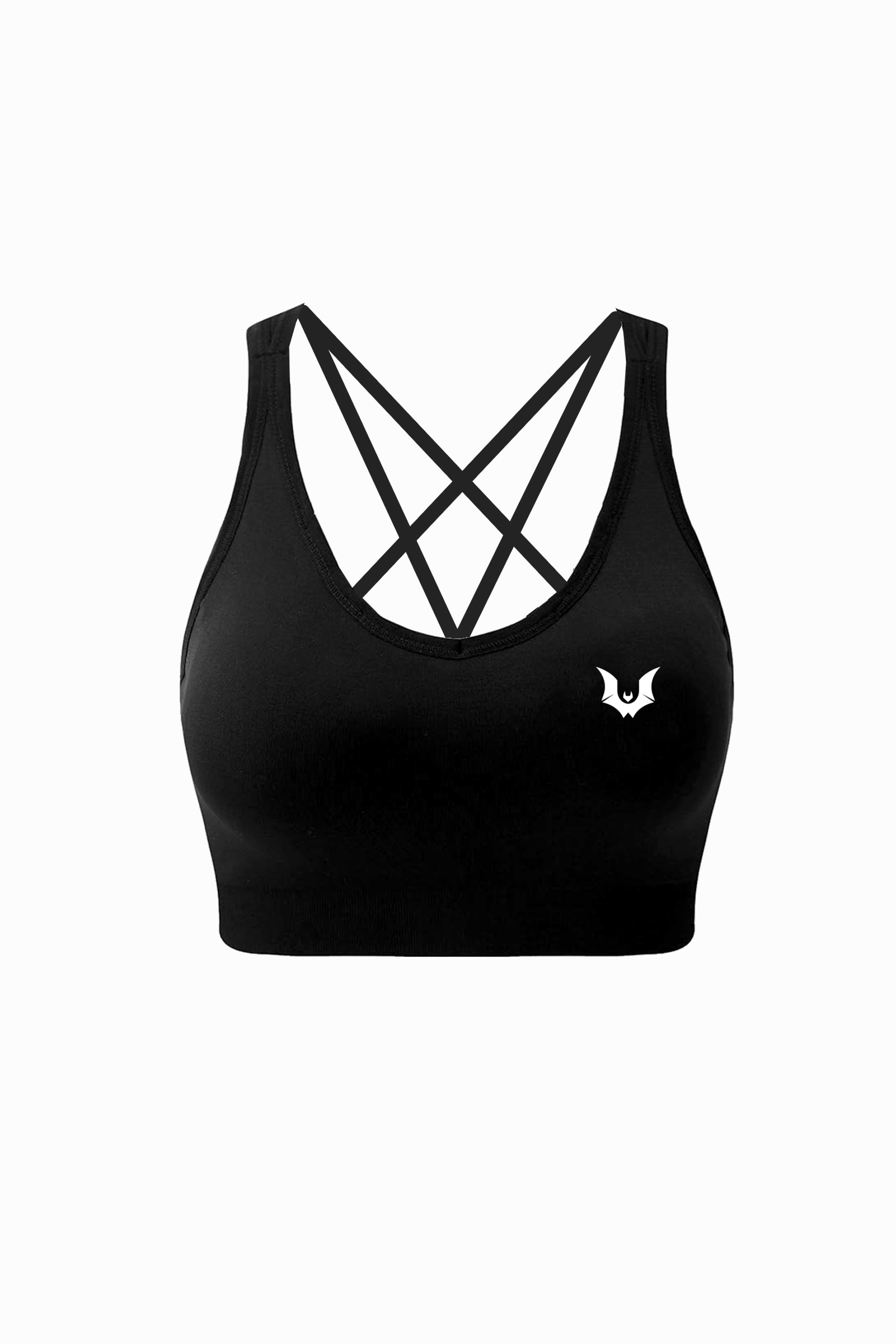 Pentagram Black - 'Hardcore' Adjustable Crop Tops