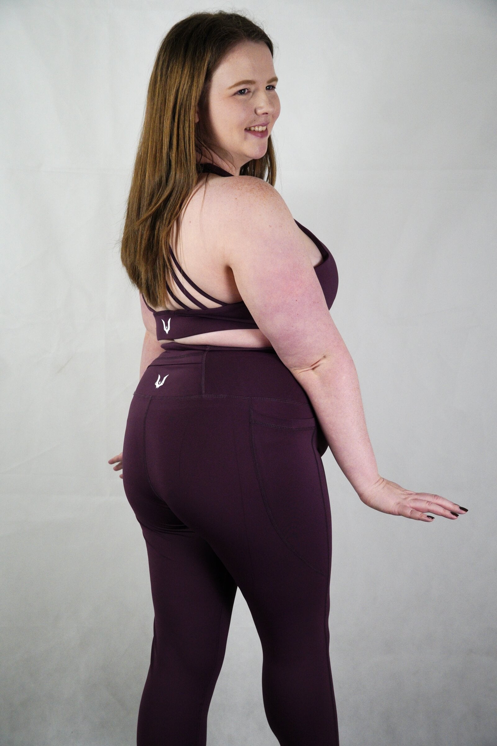 Plum 'Gothica' - Full Length Side Pocket Leggings