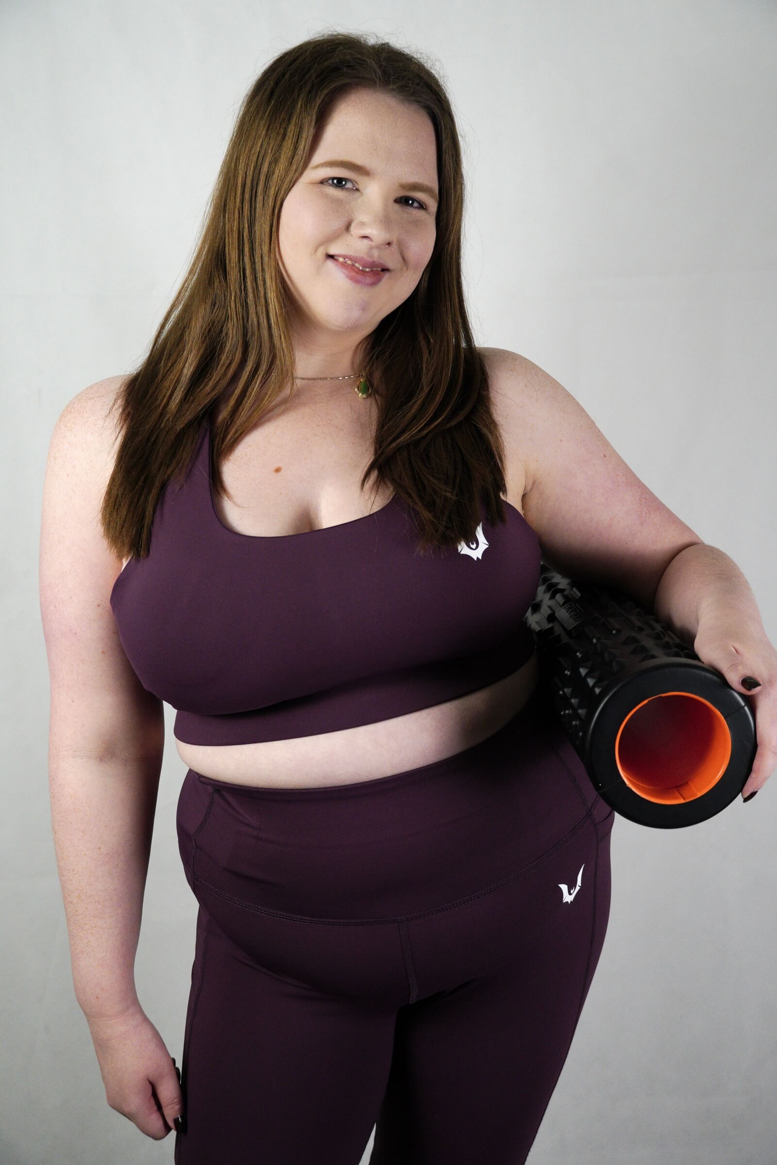 Plum - 'Gothica' Criss-Cross Crop Top