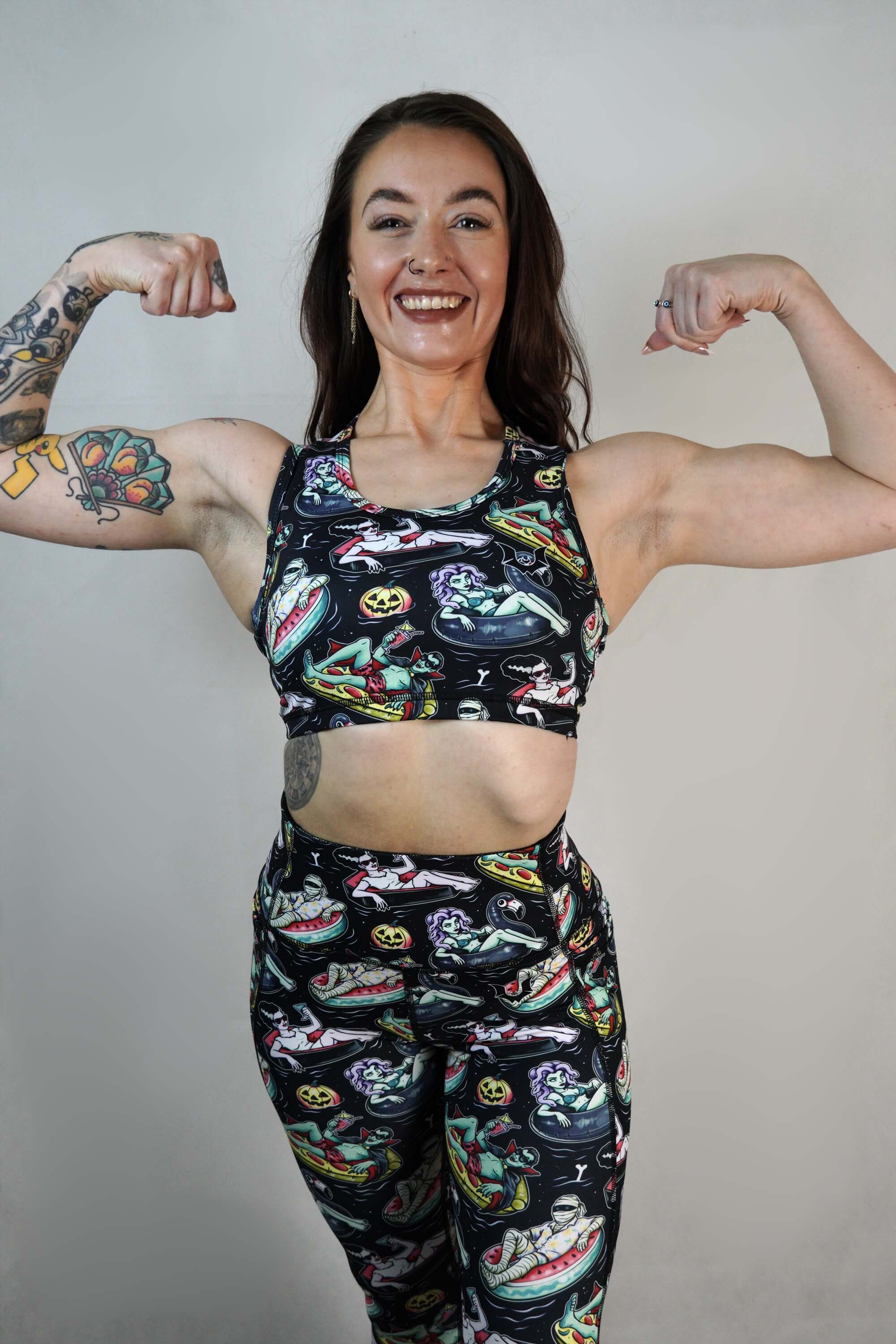 Pool Ghoul - Racerback Crop Top