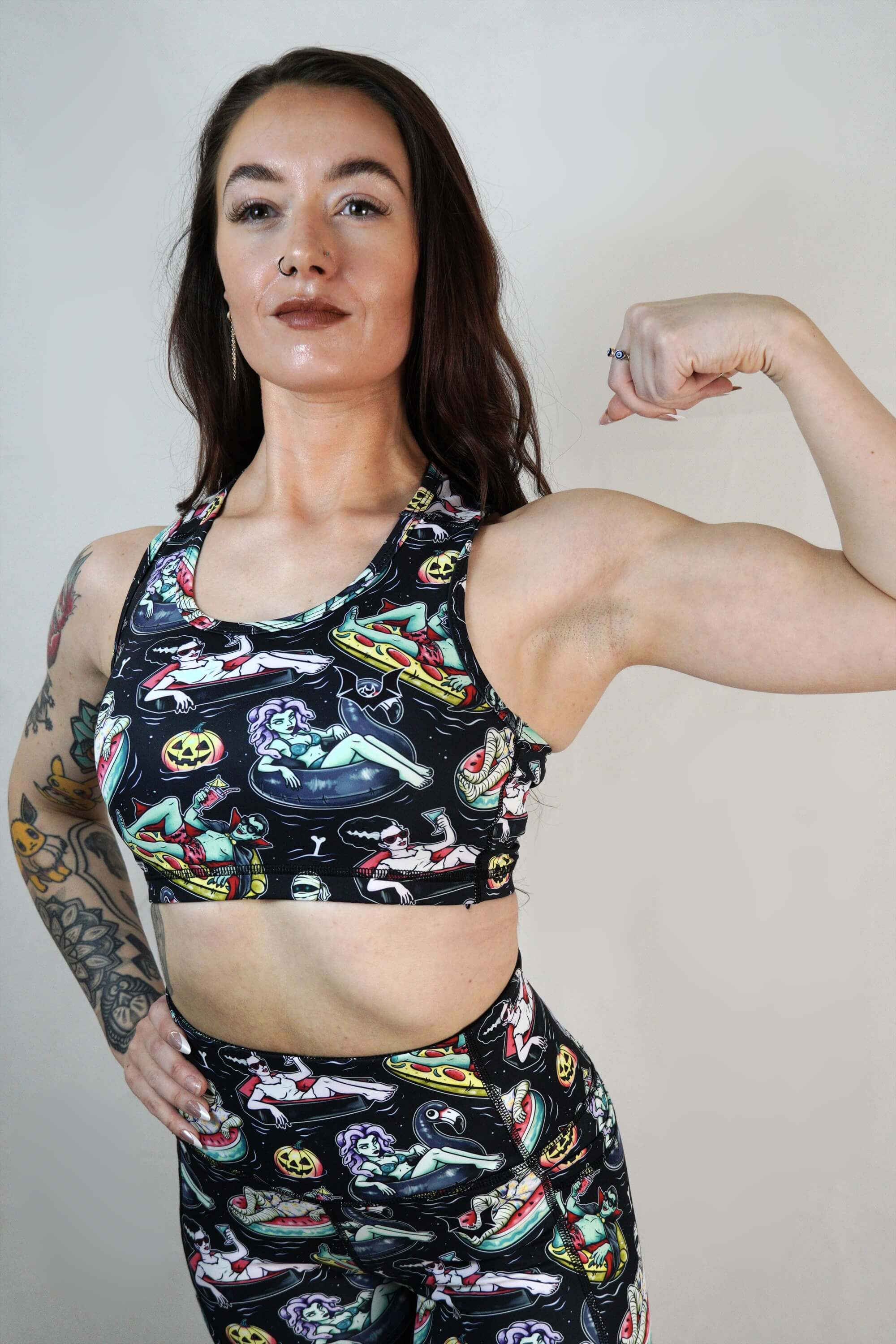 Pool Ghoul - Racerback Crop Top