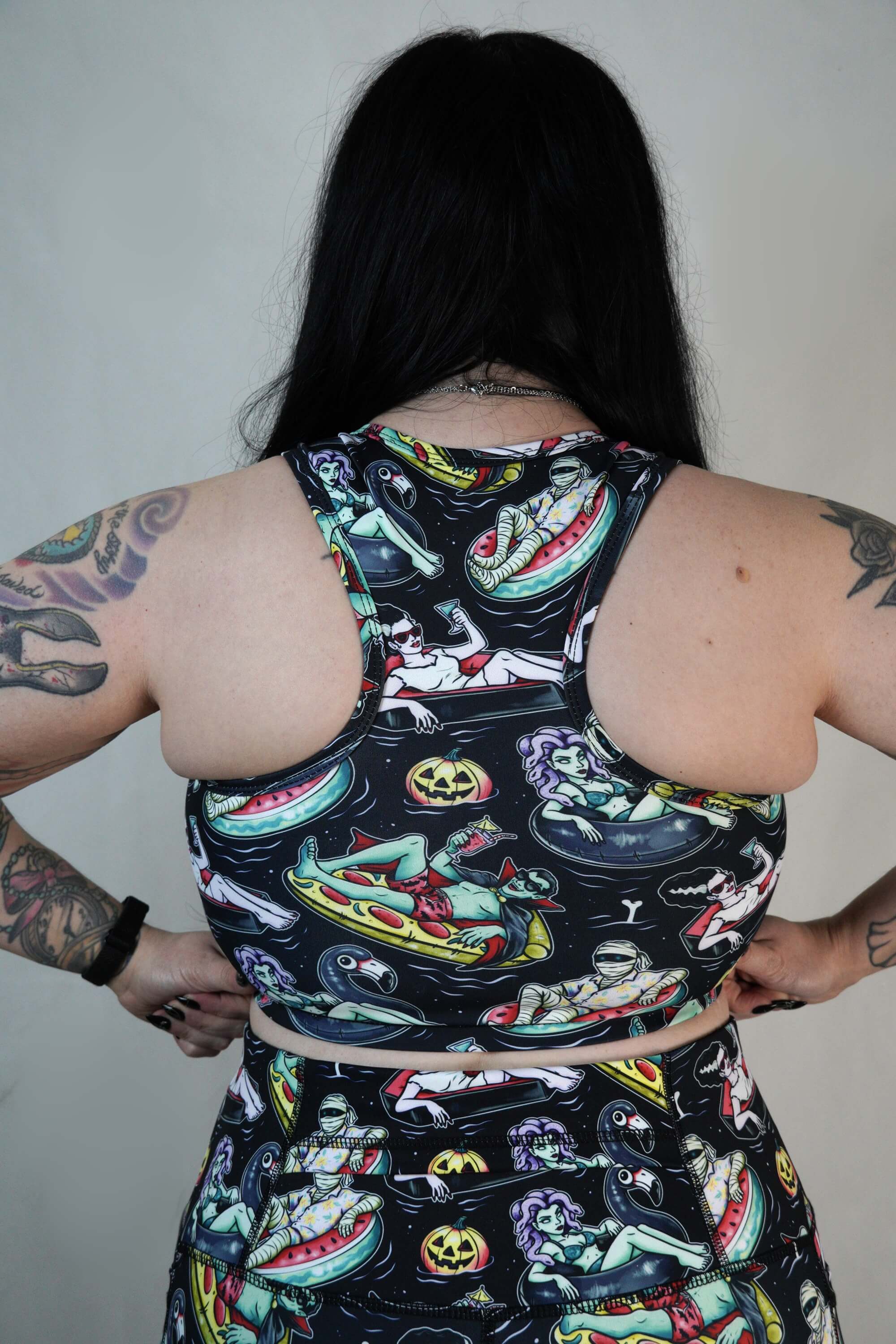 Pool Ghoul - Racerback Crop Top