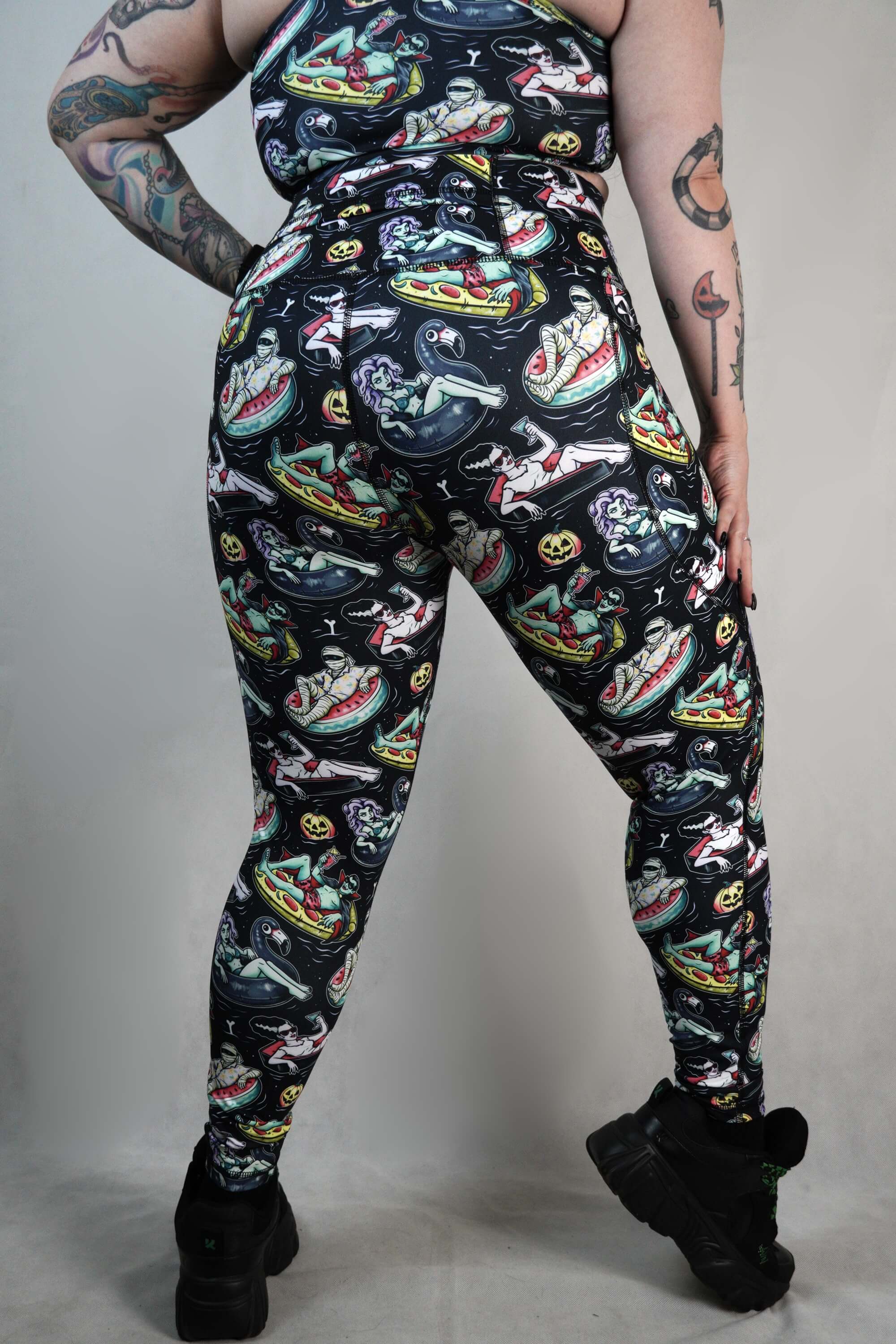 Pool Ghoul - Side Pocket Leggings