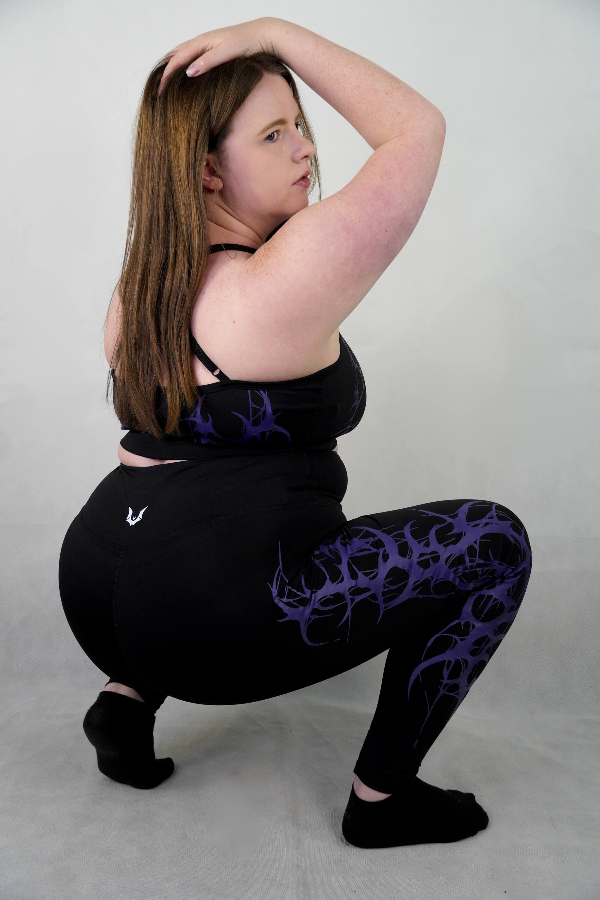 Purple Thrasher - 'Hardcore' Full Length Leggings