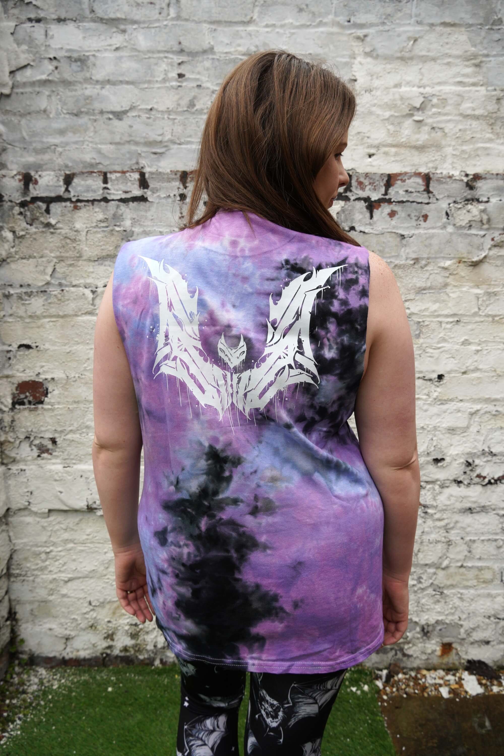 Unwonted Thrasher Purple Tie Dye - Unisex Vest Tank Top