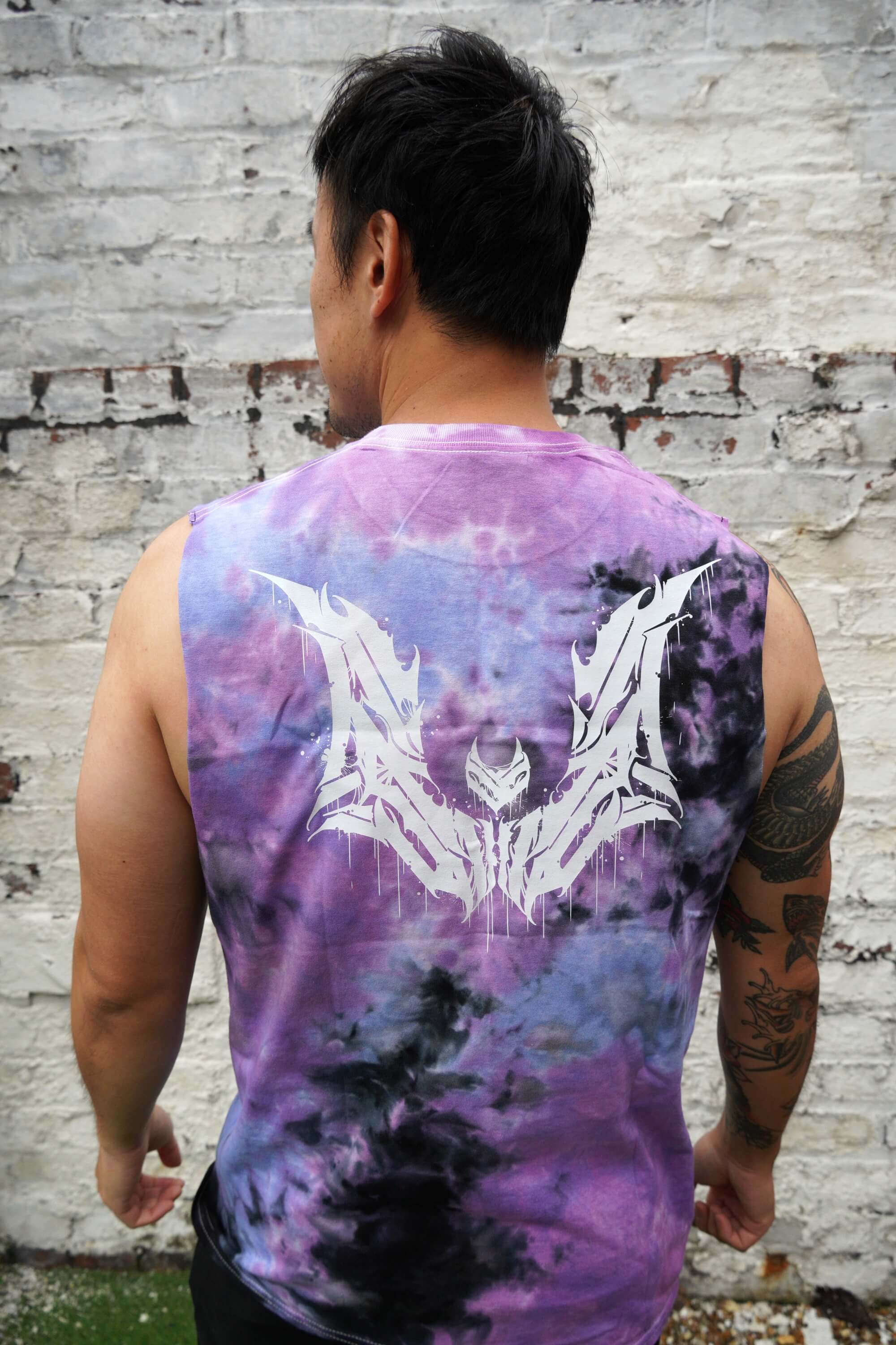 Unwonted Thrasher Purple Tie Dye - Unisex Vest Tank Top