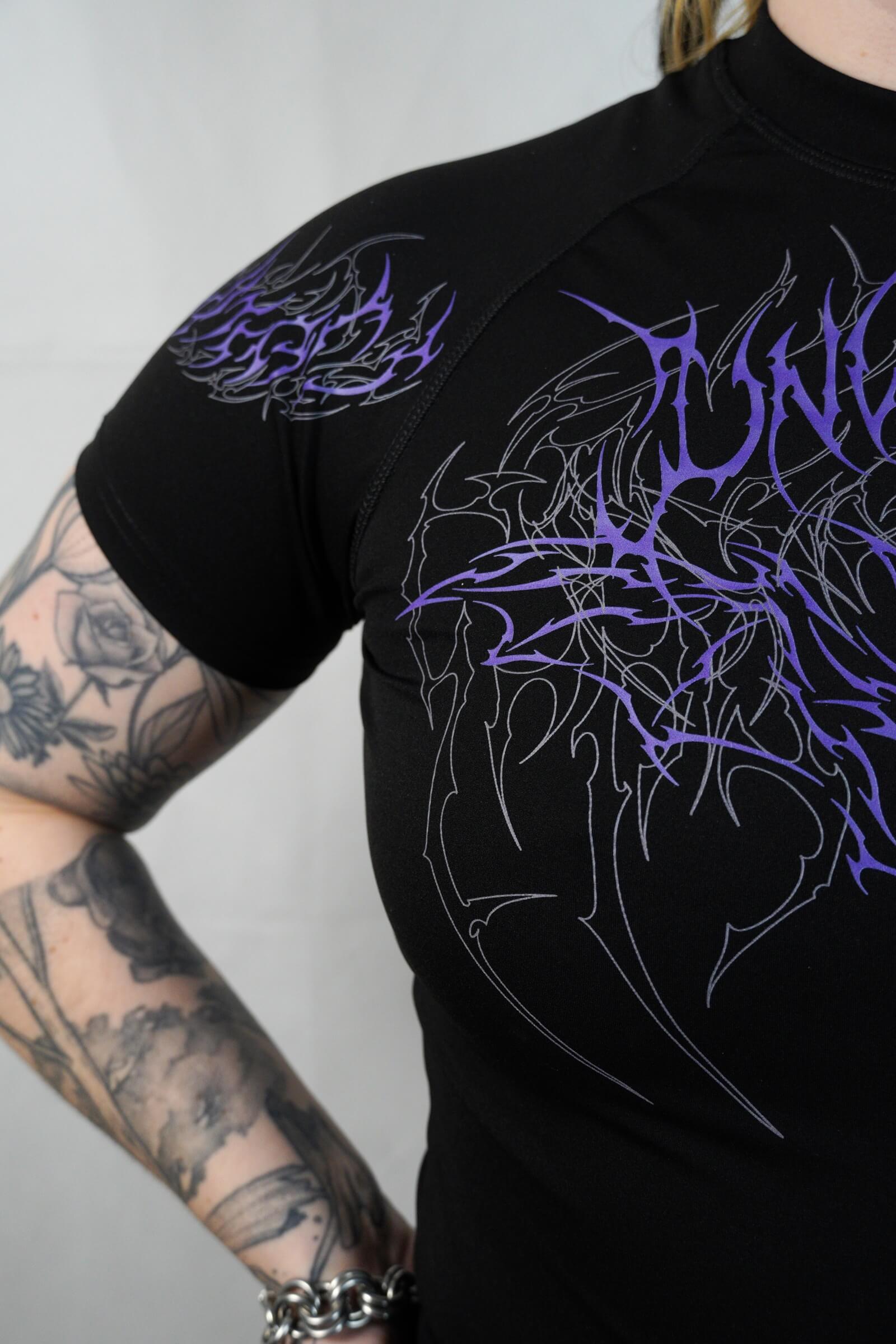 Nightwing Purple - Female Compression T-Shirt