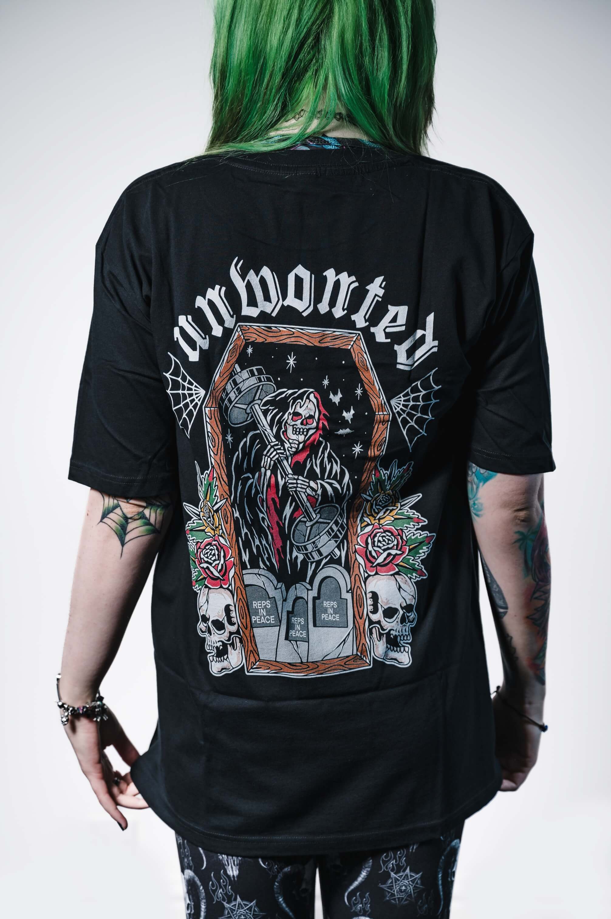 Raise The Dead - Cotton T-Shirt - Unwonted Alternative Gym Wear