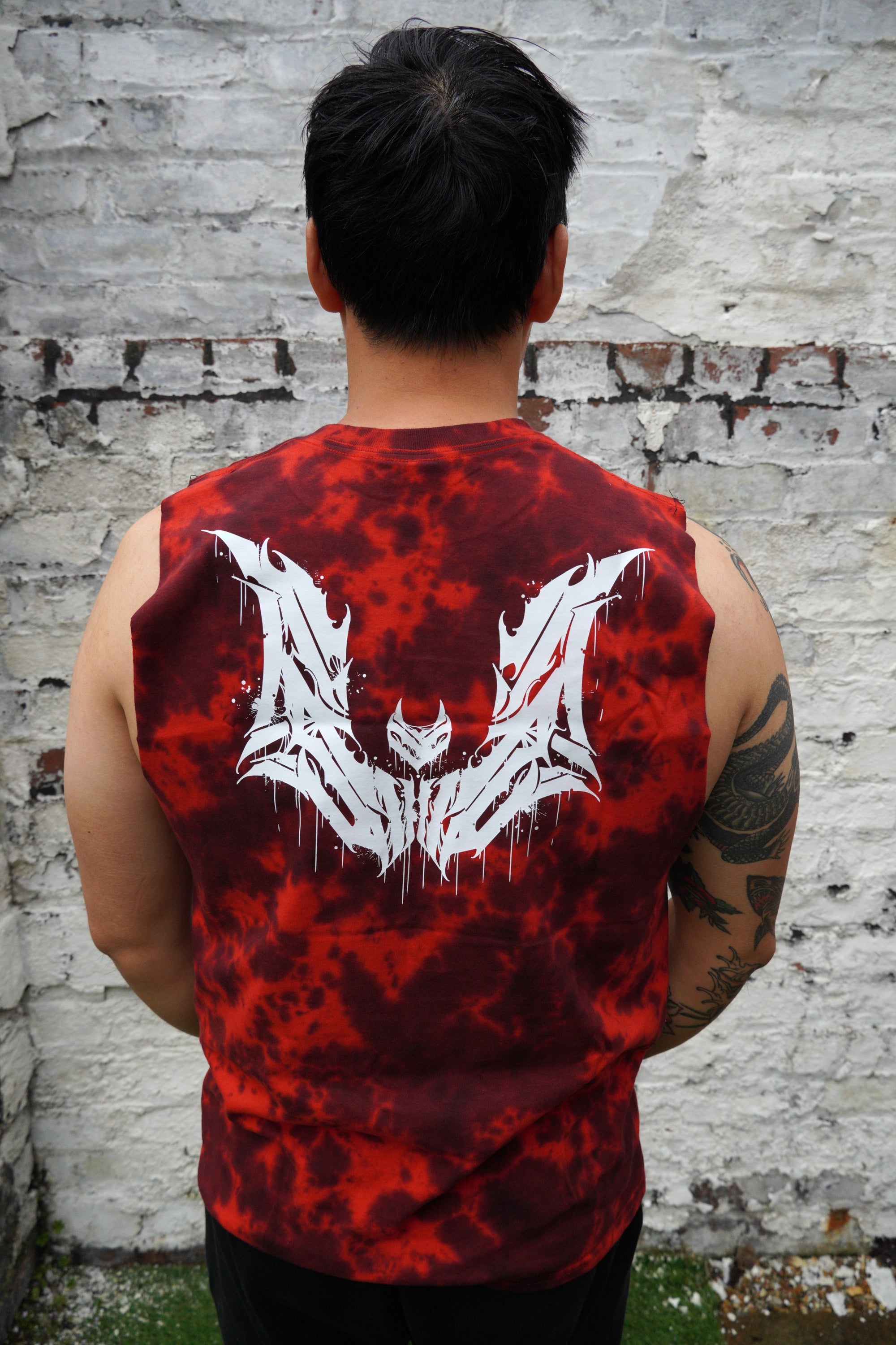 Unwonted Thrasher Red Tie Dye - Unisex Vest Tank Top