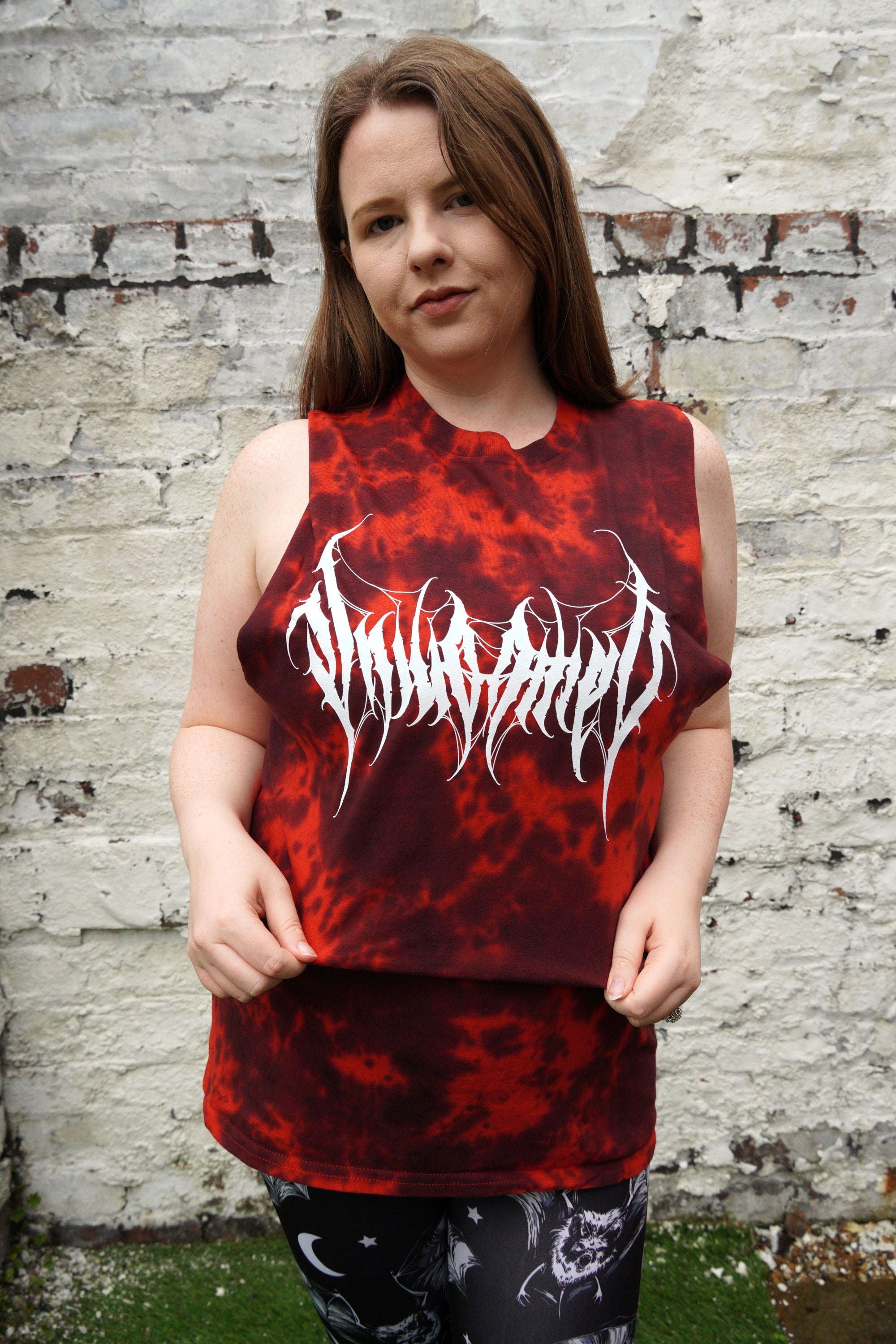 Unwonted Thrasher Red Tie Dye - Unisex Vest Tank Top