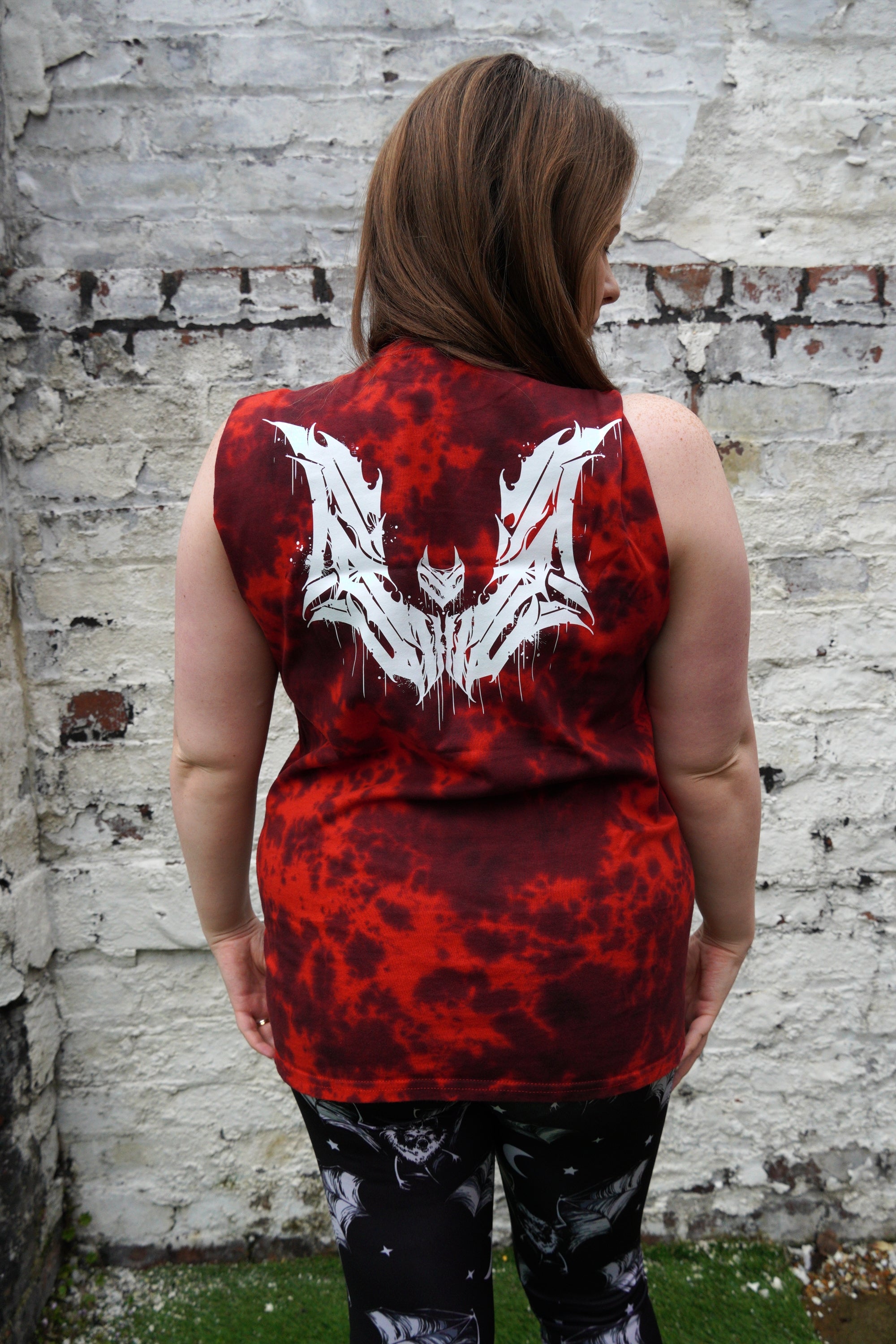 Unwonted Thrasher Red Tie Dye - Unisex Vest Tank Top