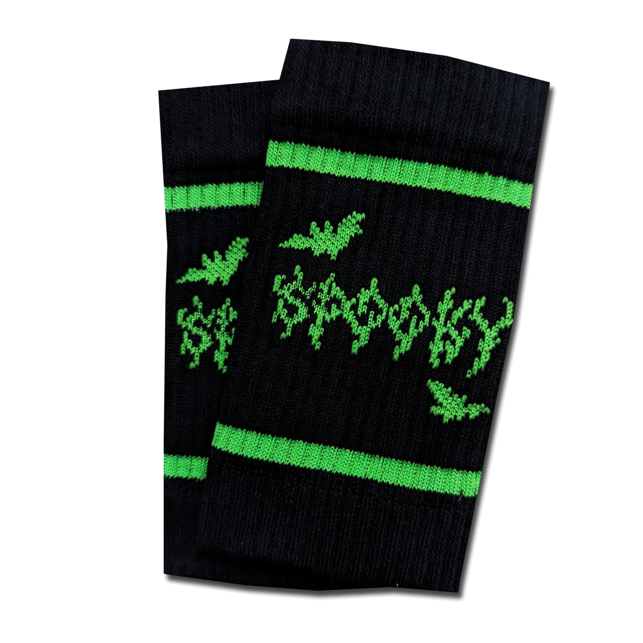 Spooky Wrist Sweatbands - Unwonted Alternative Gym Wear - unwontedapparel