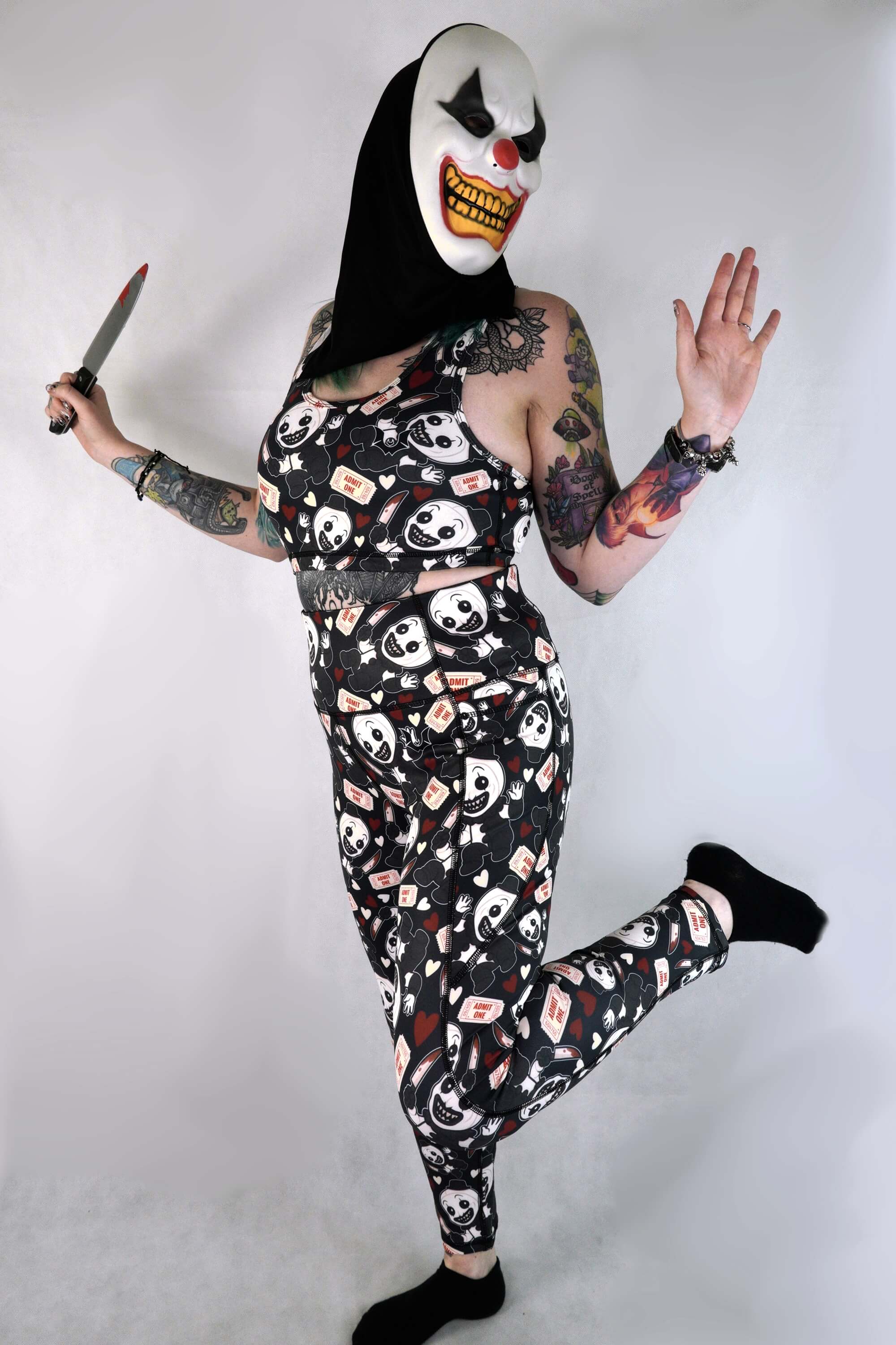 Terrifying Clown - Side Pocket Leggings