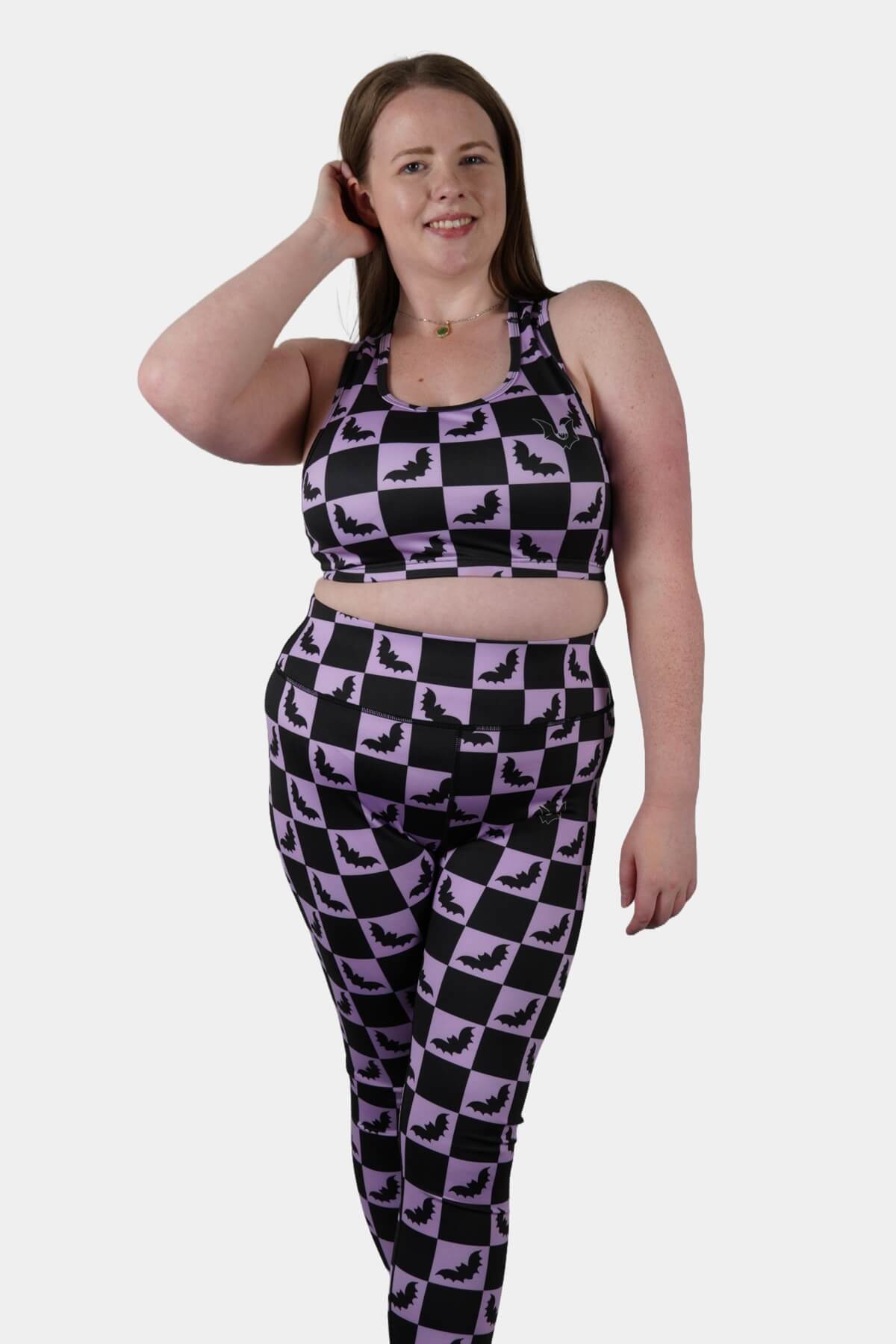 Checkered Bats - Full Length Leggings