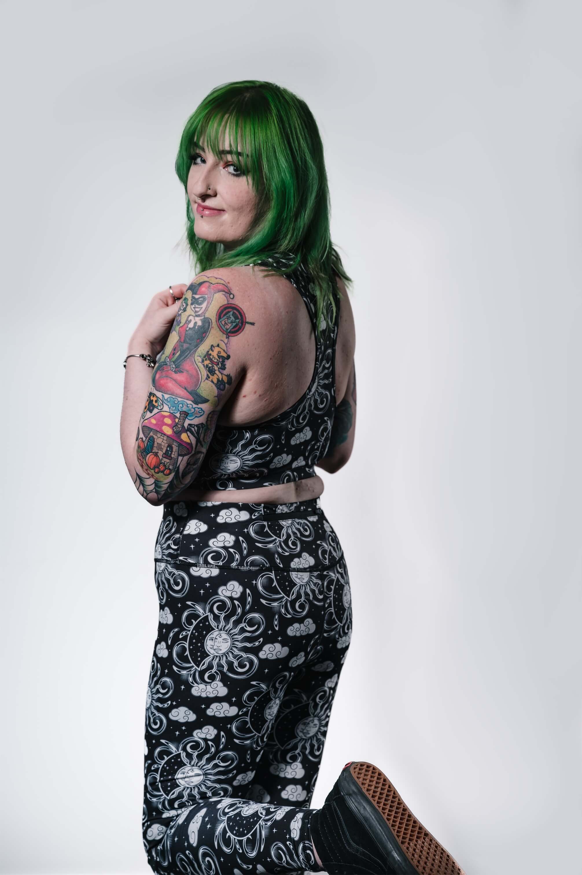 Midnight Skies - Full Length Legging - Unwonted Alternative Gym Wear