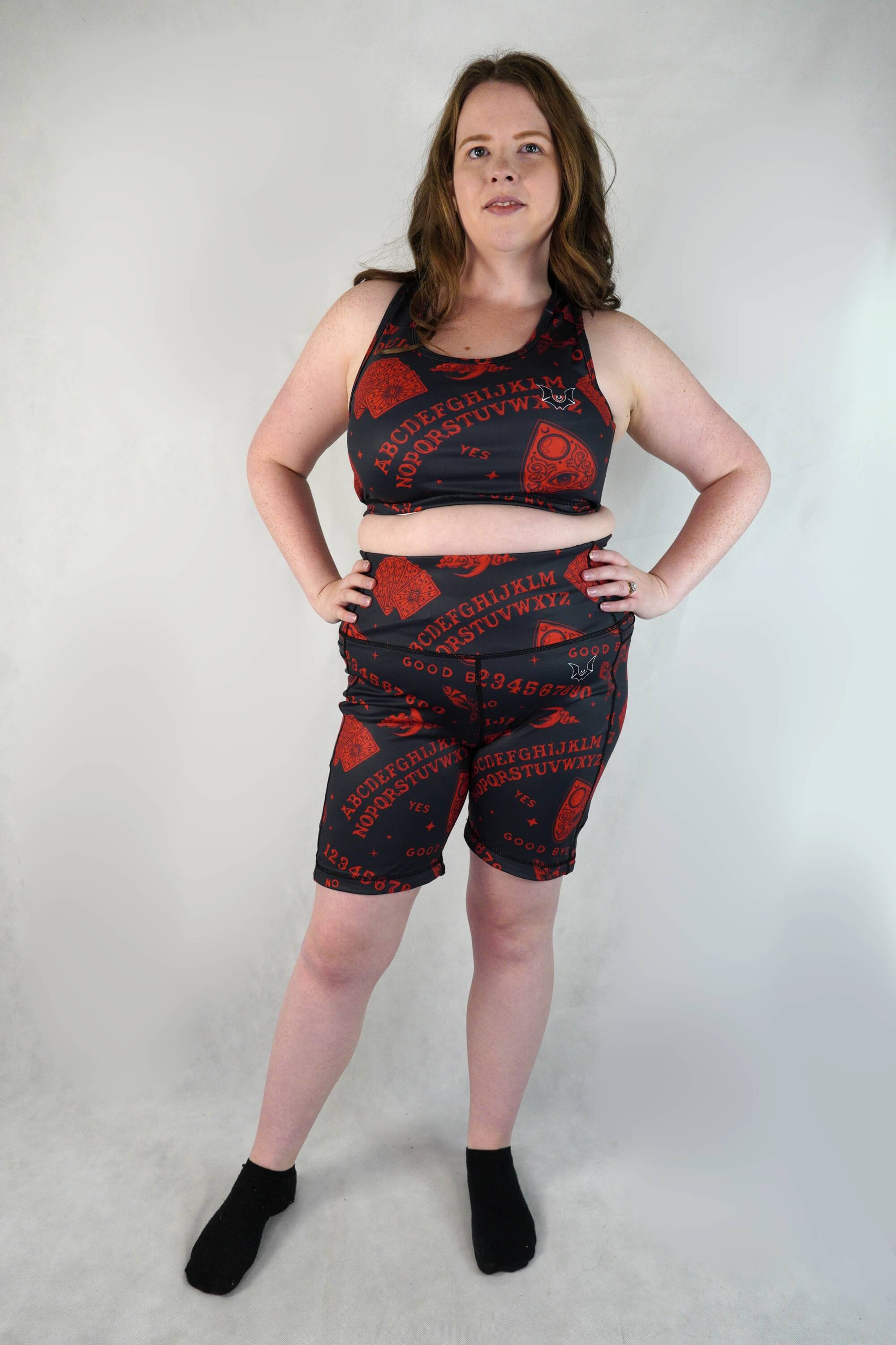 Red Ouija - Cycle Shorts Side Pockets