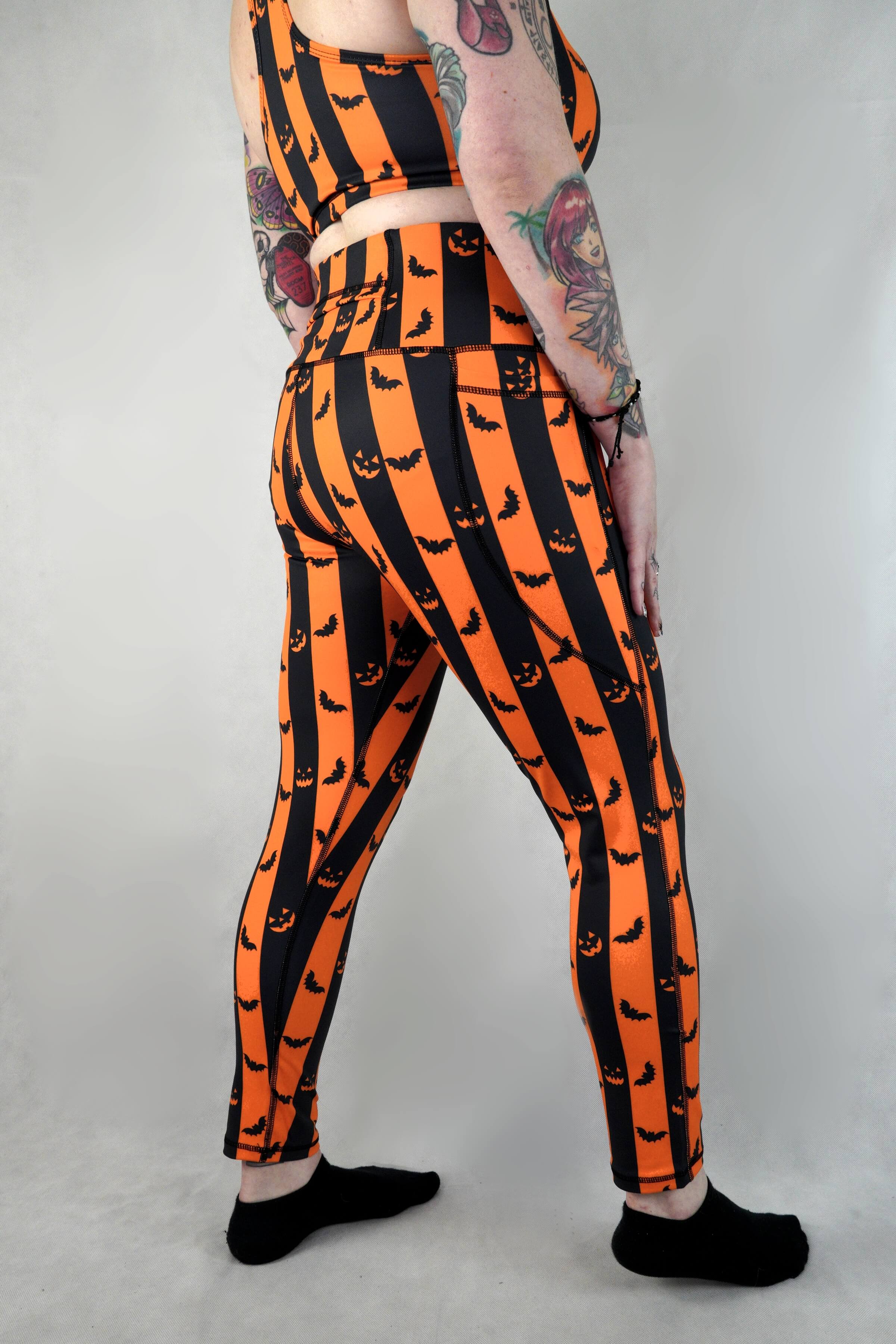 Spooky Stripes - Side Pocket Leggings
