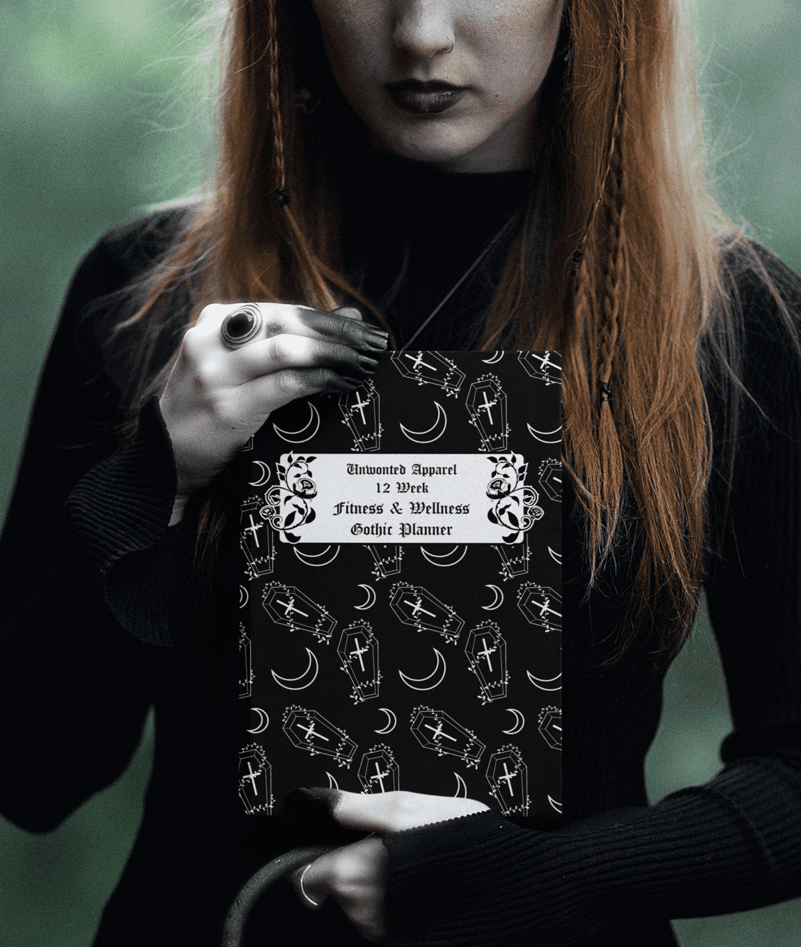 Unwonted 12 Week Fitness & Wellness Gothic Planner - unwontedapparel